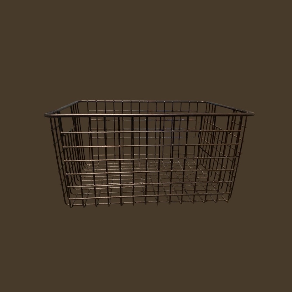 MDesign Farmhouse Decor Metal Wire Food Storage Basket